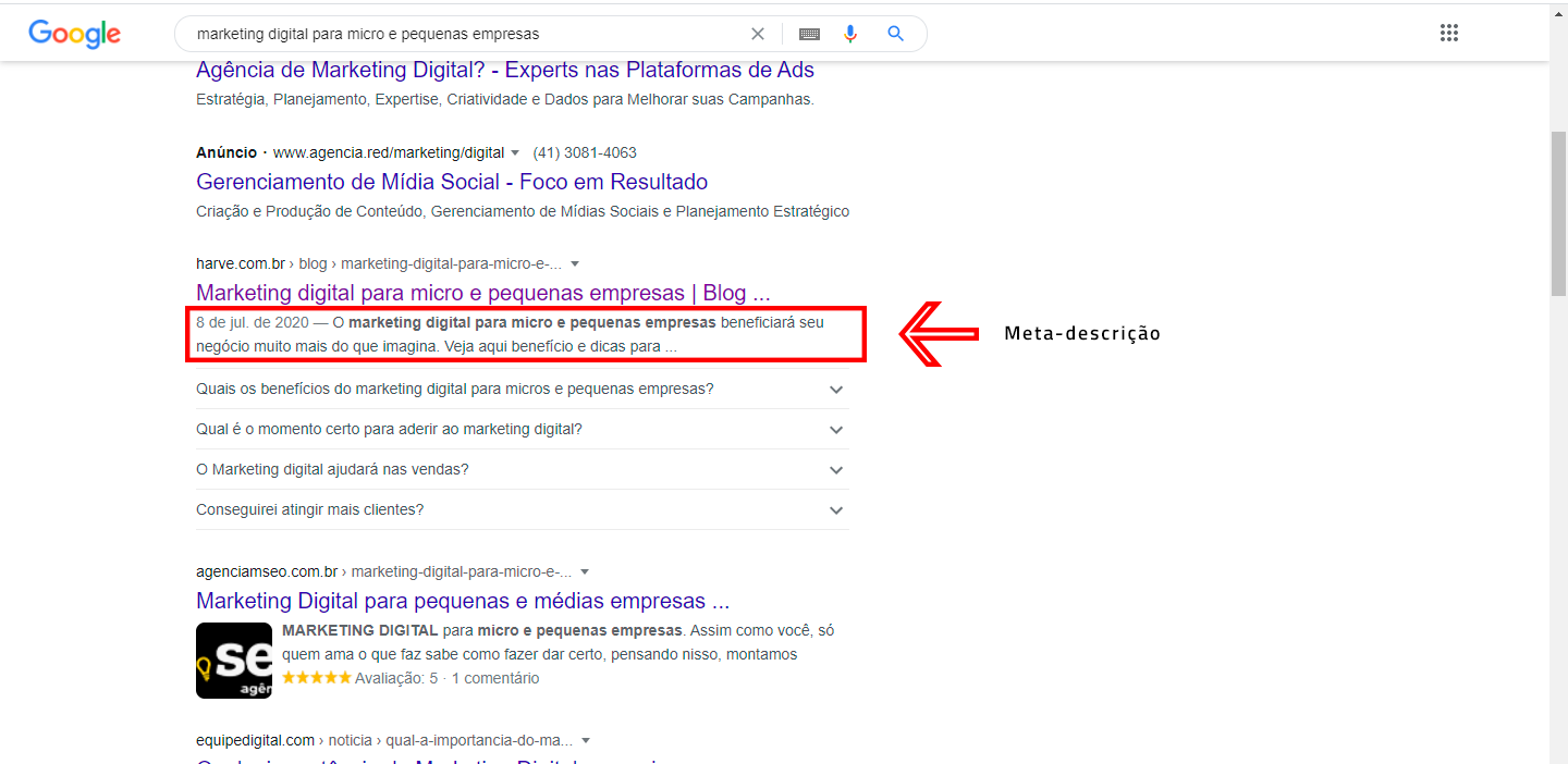 Exemplo de meta-descrição